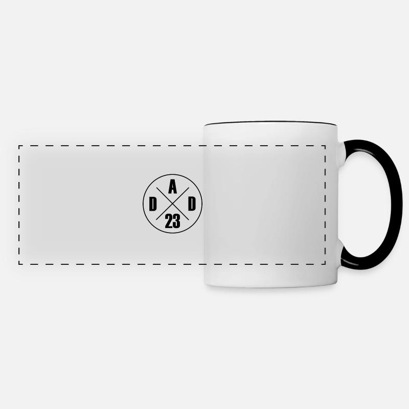 dad 23 - Panoramic Mug - white/black