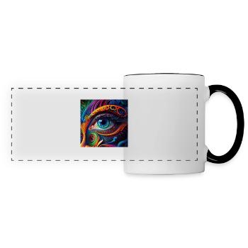 TRIPPY EYE - Panoramic Mug - white/black - Front
