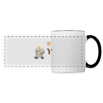 Letter Y Safari - Panoramic Mug - white/black - Front