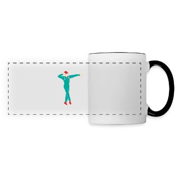 Step By Step To The Tap Beats Tap Dance Tap Dancer - Panoramic Mug - white/black - Front