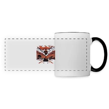 the stand - Panoramic Mug - white/black - Front