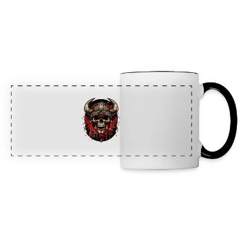 Crimson Horns of Valhalla - Panoramic Mug - white/black - Front