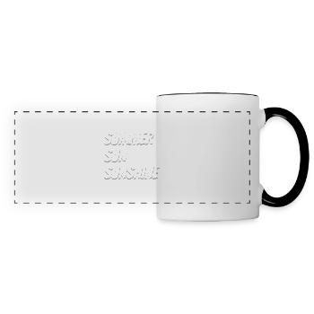Summer Sun Sunshine Sommer Sonne Sonnenschein - Panoramic Mug - white/black - Front