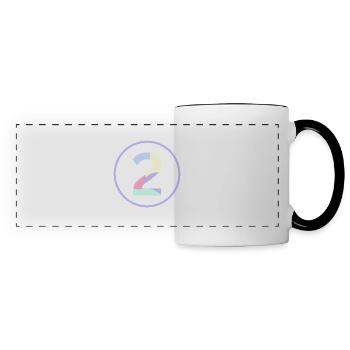 Pastel "Two" 2 - ApriNoeScor - Panoramic Mug - white/black - Front