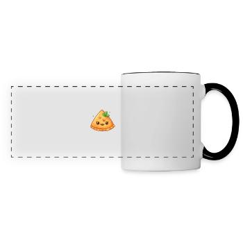 Samosa heureux - Mug panoramique contrasté et blanc - blanc/noir - Devant