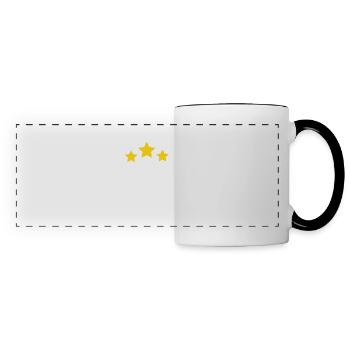 76 Years Star - 76th Anniversary Gift - Panoramic Mug - white/black - Front
