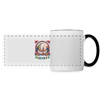 Ramadan Gift Eid Mubarak Islam Allah Muslim - Panoramic Mug - white/black - Front
