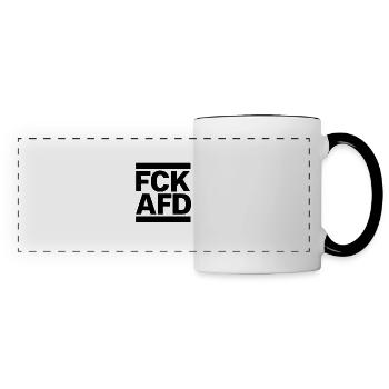 FCK AFD - Panoramatasse - Weiß/Schwarz - Vorne