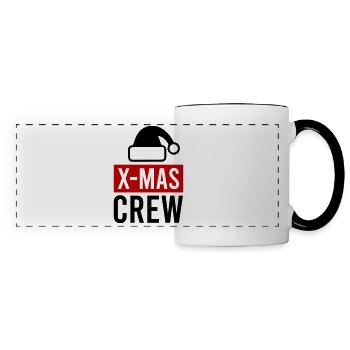 équipage de Noël - Mug panoramique contrasté et blanc - blanc/noir - Devant