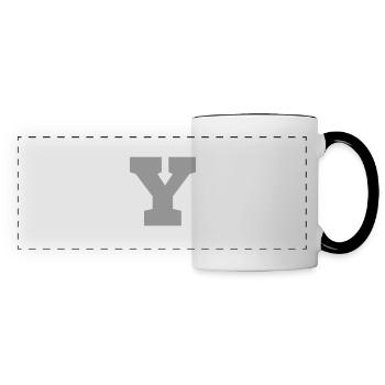 Letter y sport - Panoramic Mug - white/black - Front