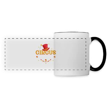 Circus Staff Acts Costume Party - Panoramic Mug - white/black - Front
