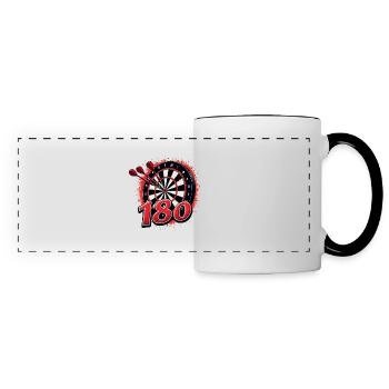 Fléchettes Dartpfeil Fléchettes 180 Triple - Mug panoramique contrasté et blanc - blanc/noir - Devant