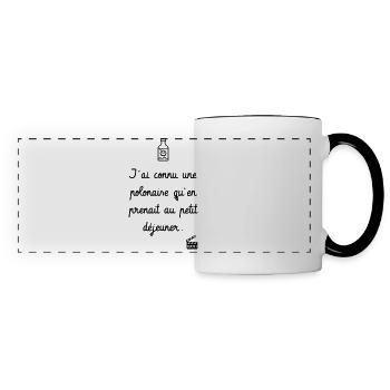 Les Tontons Flingueurs ! Réplique culte - Humour - Mug panoramique contrasté et blanc - blanc/noir - Devant