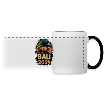 Bali 2024 Holiday Saying - Panoramic Mug - white/black - Front