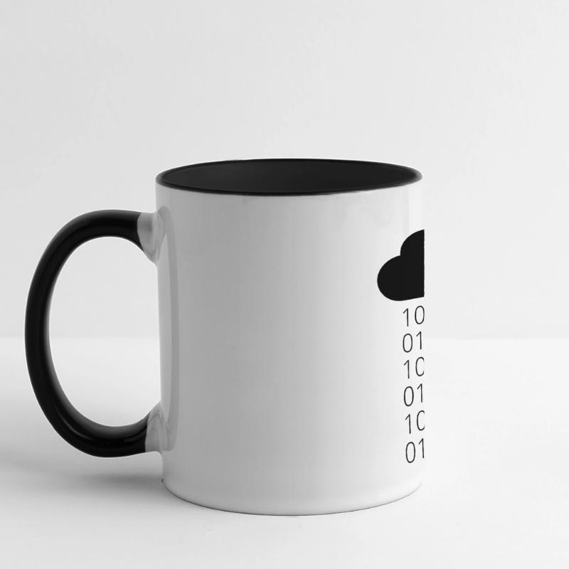 Cloud Data Rain Binary Panoramic Mug