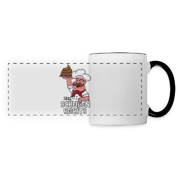 KOCH KÖCHE KOCHEN HOBBYKOCH CHEFKOCH MEISTERKOCH - Panoramatasse - Weiß/Schwarz - Vorne