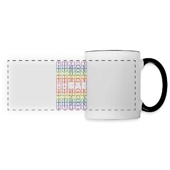 HUMAN LGBTQ+ - Panoramatasse - Weiß/Schwarz - Vorne