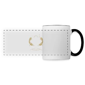 Hooked on Adventure Bear Emblem - Panoramic Mug - white/black - Front