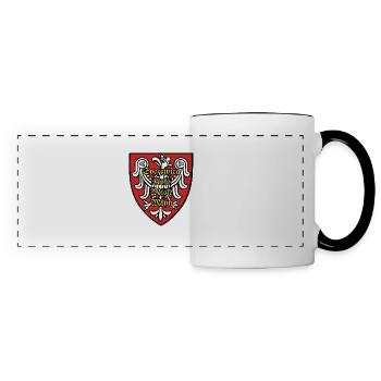 Soczewica Koło  Młyn - Panoramic Mug - white/black - Front