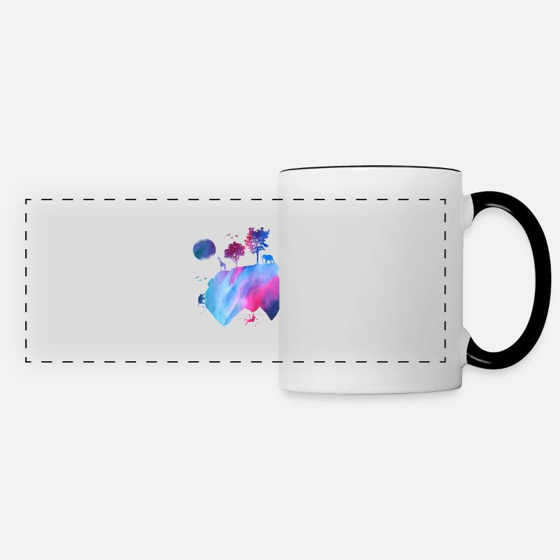 climb - Panoramic Mug - white/black