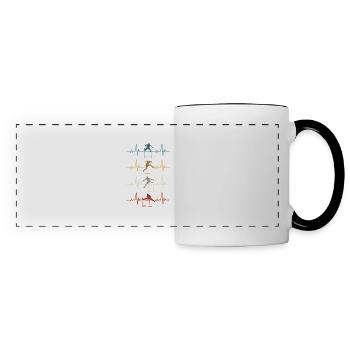 Course de haies Athlétisme Athlétisme - Mug panoramique contrasté et blanc - blanc/noir - Devant