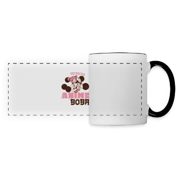 Geek Lovers Life Powered By Tea Bubble Lifestyle - Panoramic Mug - white/black - Front