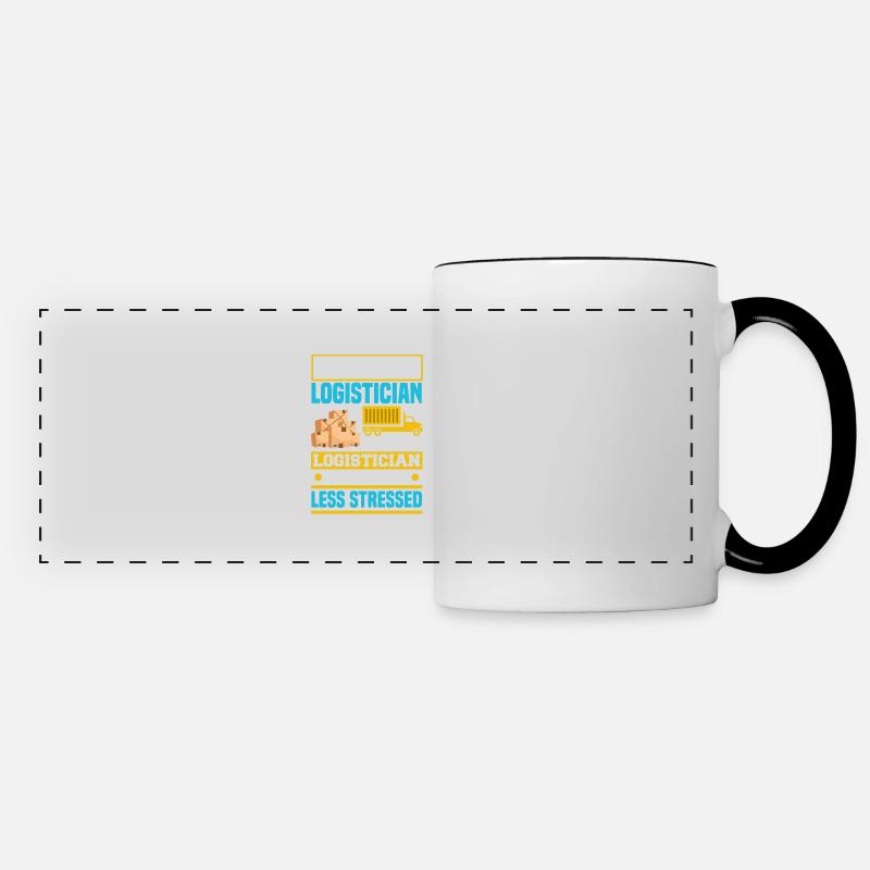 Logistics Logistician Retired Logistician - Panoramic Mug - white/black
