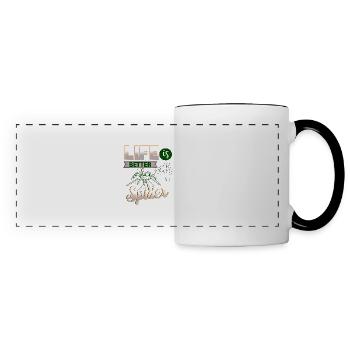 Life Is Better With A Spider Cool Awesome Present - Panoramic Mug - white/black - Front