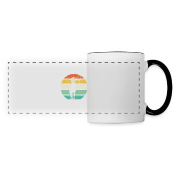 Retro Vintage Game Archery Hunting Designs - Panoramic Mug - white/black - Front