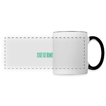 I Just Want To Be A Stay At Home Dog DAD Dog Lover - Panoramic Mug - white/black - Front