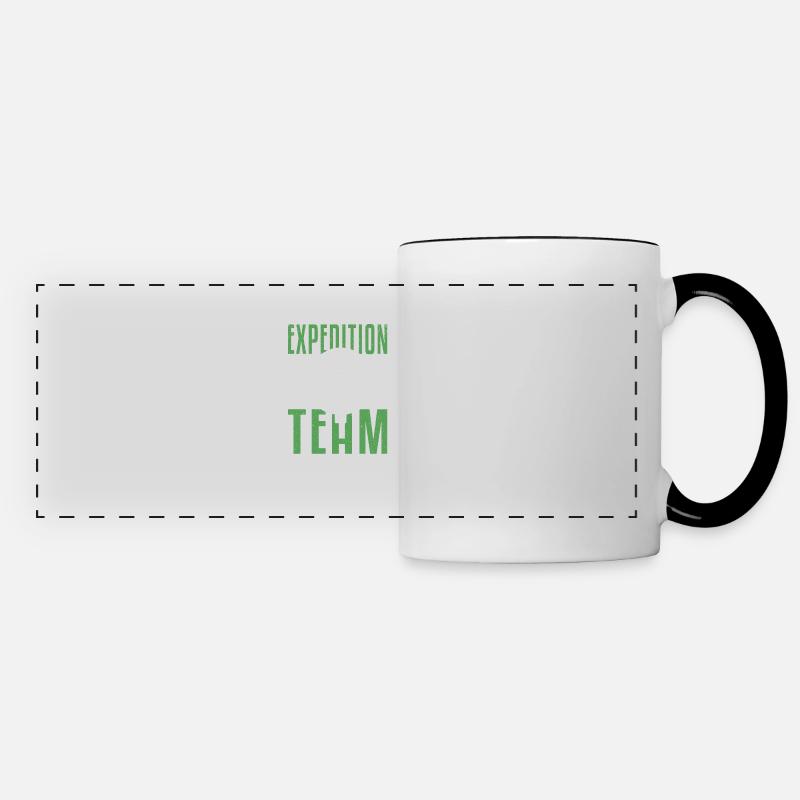 Nordkap/ North Cape team Round trip design - Panoramic Mug - white/black