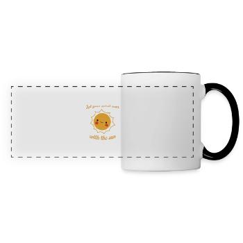 Let Your Spirit Soar With The Sun Cute Sun Designs - Panoramic Mug - white/black - Front