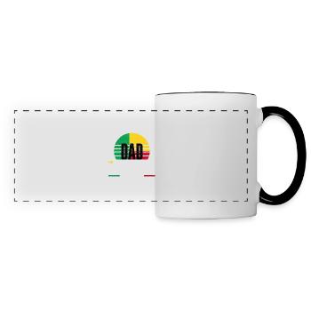 Béninois Bénin Drapeau Béninois Citation - Mug panoramique contrasté et blanc - blanc/noir - Devant