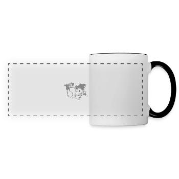 Guinea Pigs Rock My World Cavy Lover Rodent - Panoramic Mug - white/black - Front
