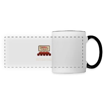 Film Movie Lovers Retro Vintage Classic Cinema TV - Panoramic Mug - white/black - Front
