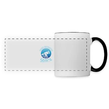 Easily Distracted By Stars Astronomy Telescope Sta - Panoramic Mug - white/black - Front