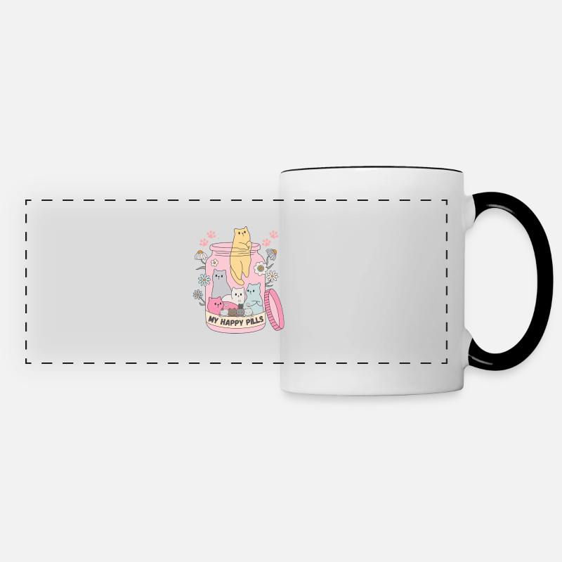 My Happy Pills - Panoramic Mug - white/black