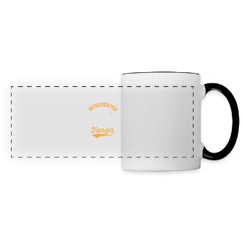 Introverted But Willing To Discuss Tango Latin Mus - Panoramic Mug - white/black - Front