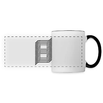 Numéro unique 8 - Mug panoramique contrasté et blanc - blanc/noir - Devant