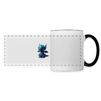 Little Cute Dragon 6 - Panoramic Mug - white/black - Front