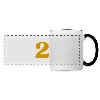 2 - Mug panoramique contrasté et blanc - blanc/noir - Devant