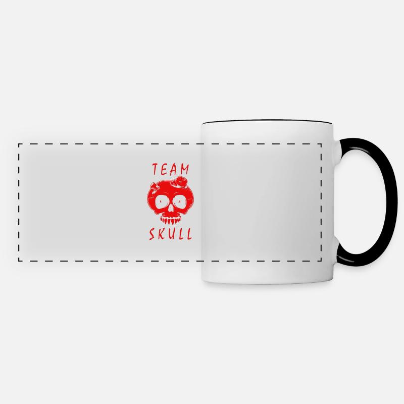 Team Skull - Panoramic Mug - white/black