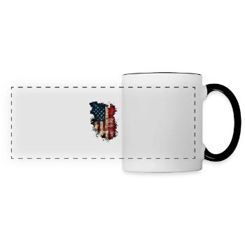 Grunge America - Panoramic Mug - white/black - Front