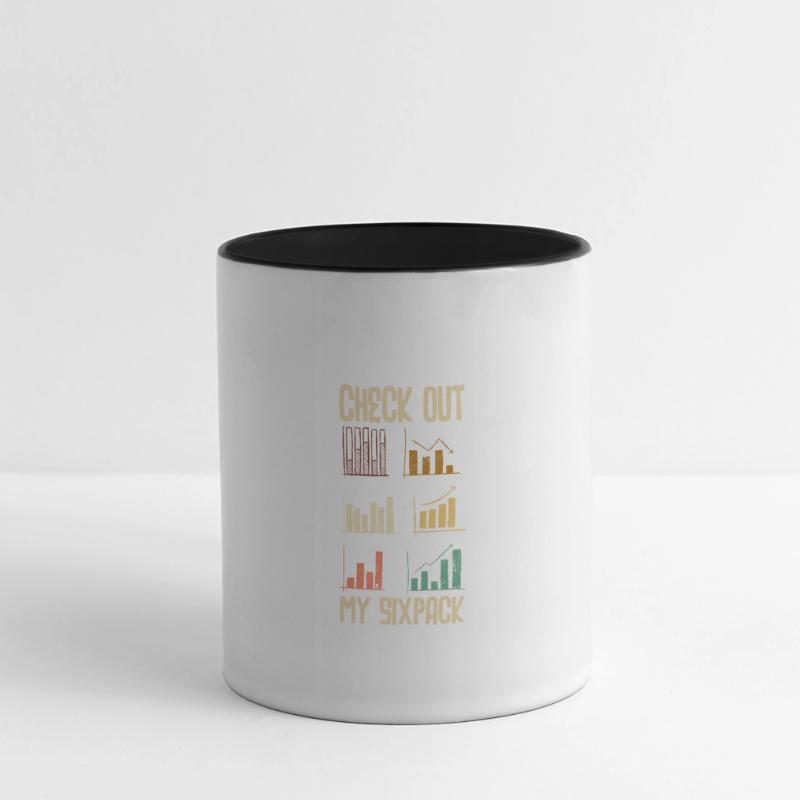 Datenanalytik Data Engineering Check Out My 6 Pack Mug panoramique contrasté et blanc