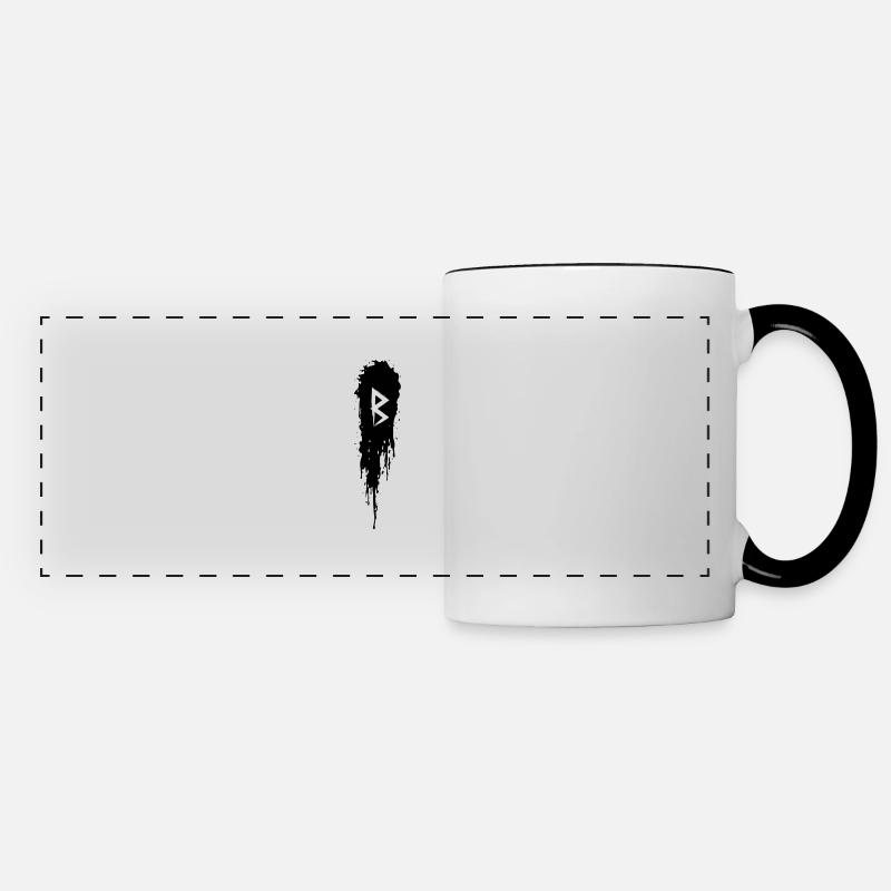 Berkano - Panoramic Mug - white/black