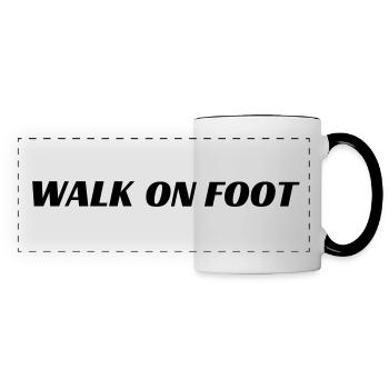 WalkOnFoot Mug - Mug panoramique contrasté et blanc - blanc/noir - Devant