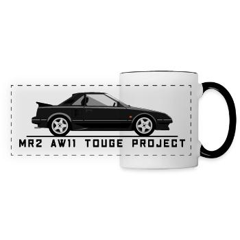 Retro MR2 AW11 Sportscar Black - Panoramatasse - Weiß/Schwarz - Vorne