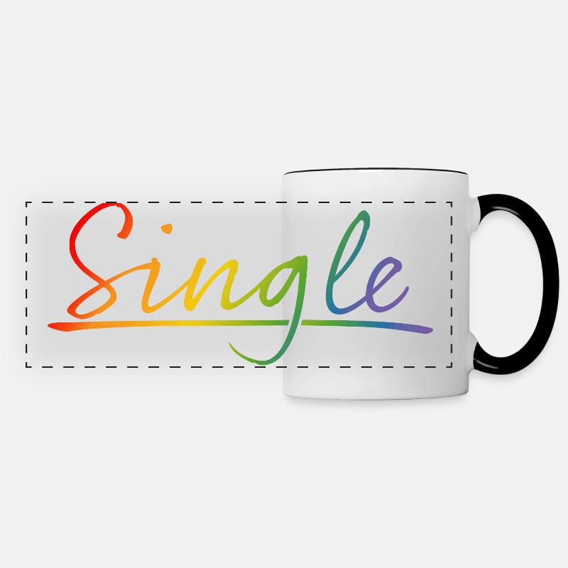 Pride Shirt Single - Panoramatasse - Weiß/Schwarz