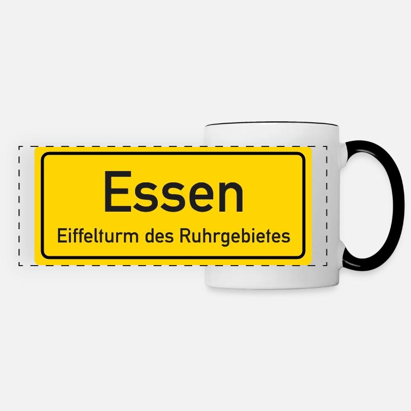 Essen place name germany - Panoramic Mug - white/black