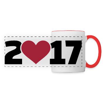 2017 - Panoramic Mug - white/red - Front